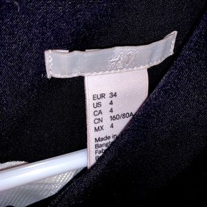 H&M black work dress